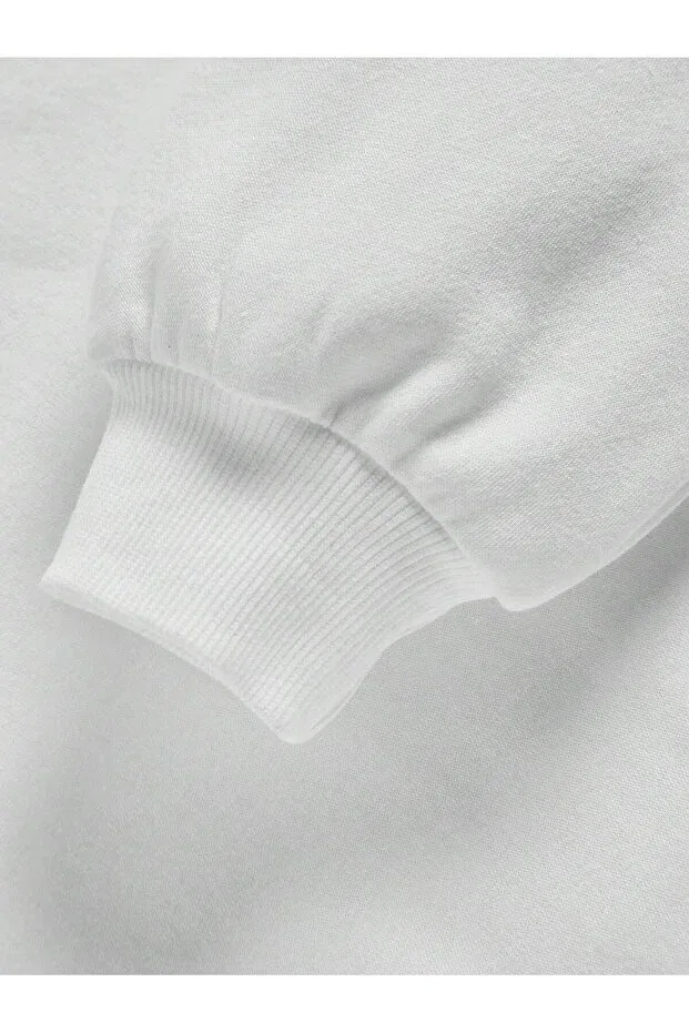Детские свитшот для девочек с длинным рукавом хлопковый Neromoda, White — фото 3