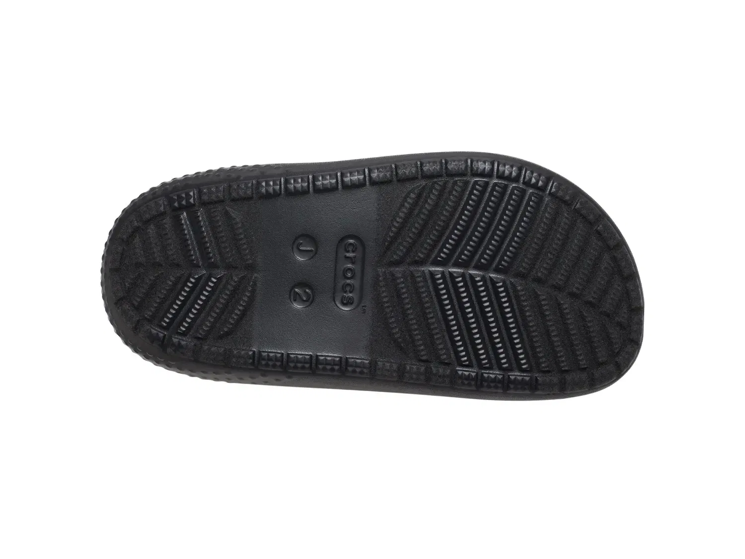 Тапочки Classic Puff Moc Slipper, Kids', Crocs, ярко-розовый/черный — фото 4
