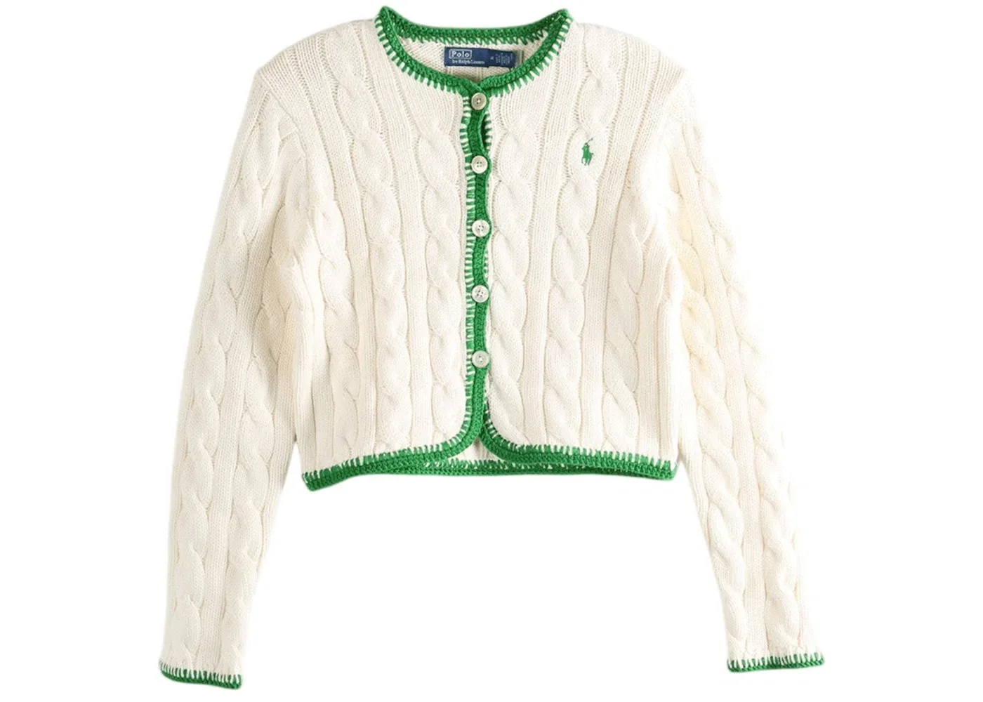 Женский кардиган с длинным рукавом Cardigan Polo Ralph Lauren, Cricket Cream