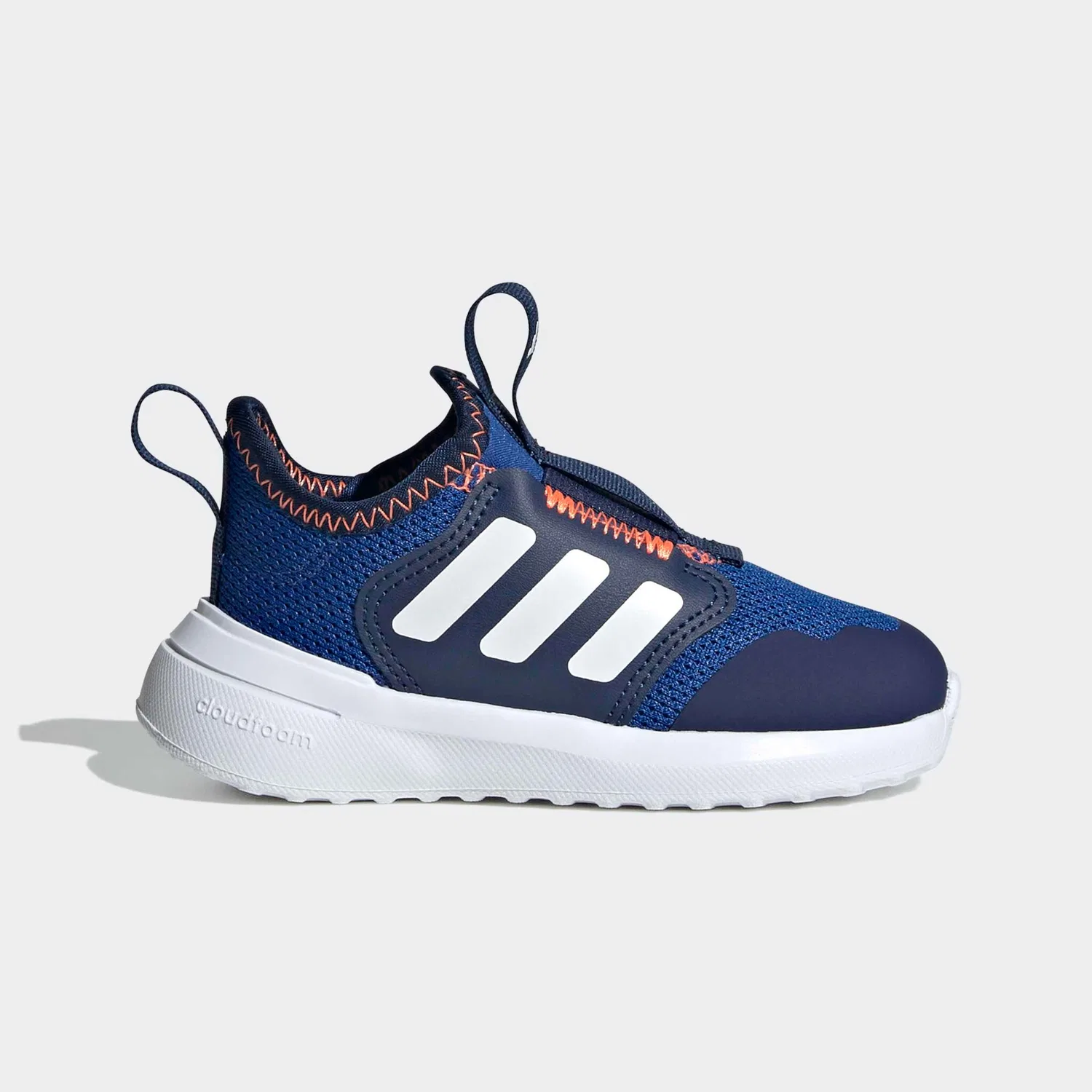 Детский слип-он кроссовки Cloudfoam Adidas Sportswear, Royal Blue/Ftwr White/Dark Blue — фото 2