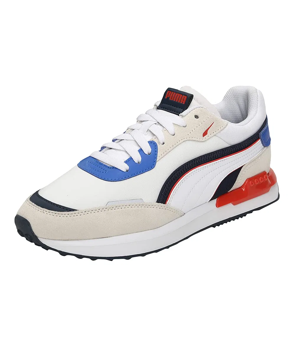 Детские кроссовки с дышащим верхом PUMA City Rider PUMA White Spellbound Vap