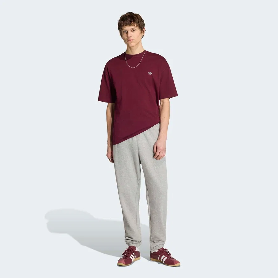 Брюки ADIDAS ORIGINALS Regular серого цвета