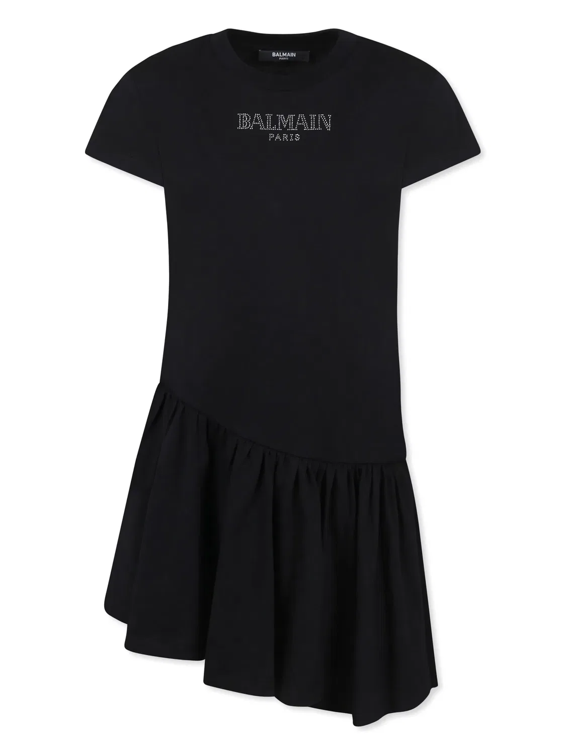 Balmain Платье из органического хлопка черного цвета