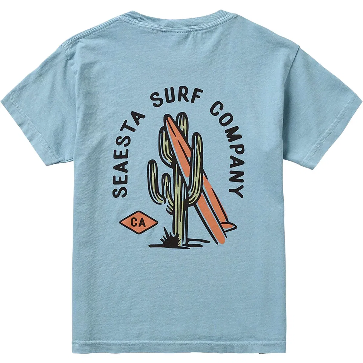 Детская футболка с принтом Cactus T-Shirt Seaesta Surf, Sky Blue