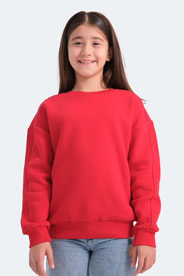 Детские свитшот для девочек с длинным рукавом Slazenger, Red