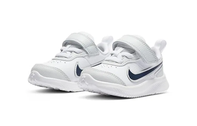 Детские кроссовки для малышей с кожаным верхом Nike Varsity Leather, Черный — фото 4
