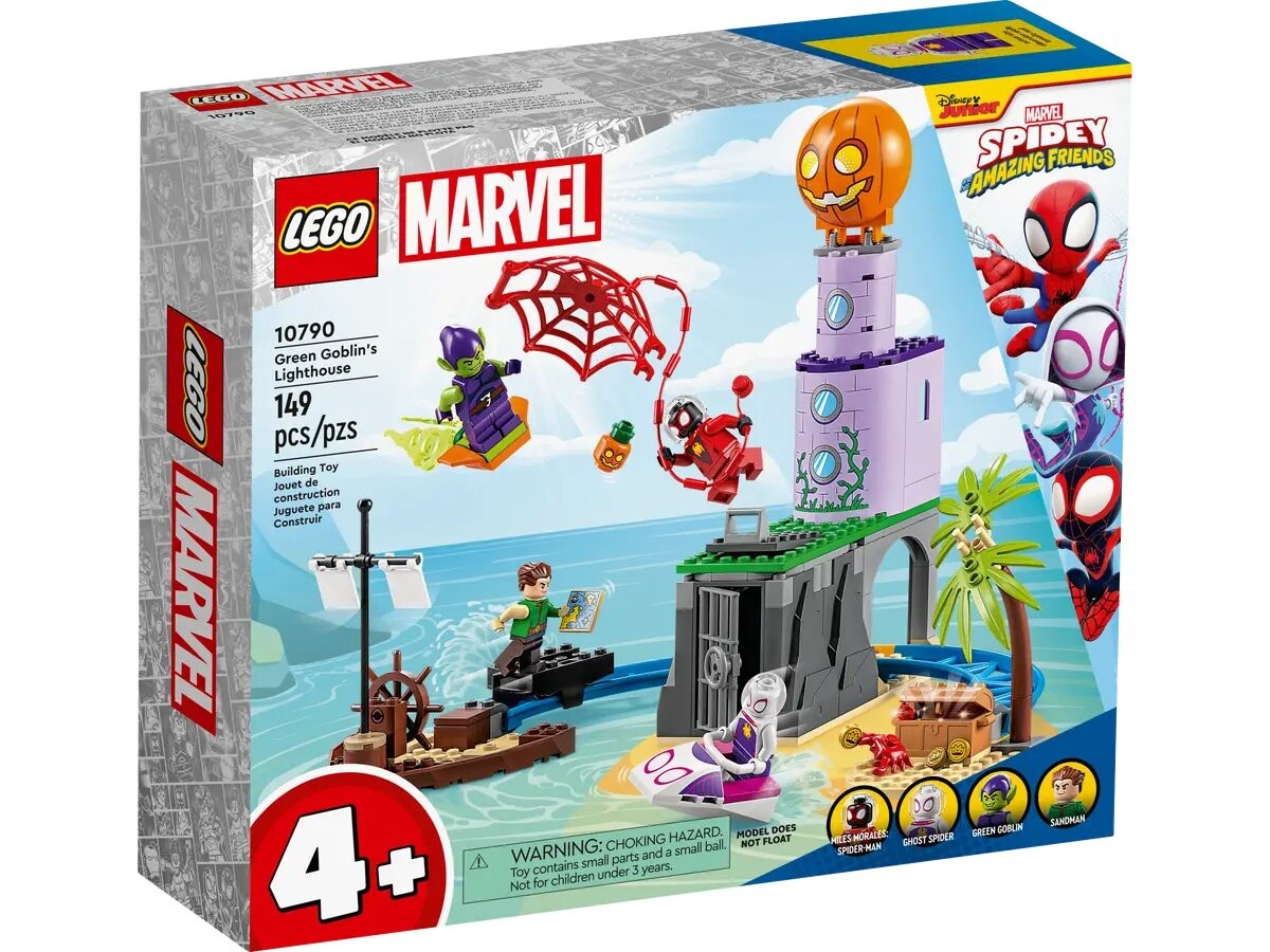 Конструктор Lego Marvel Super Heroes Team Spidey At Green Goblin's Lighthouse 10790, 149 деталей — фото 2