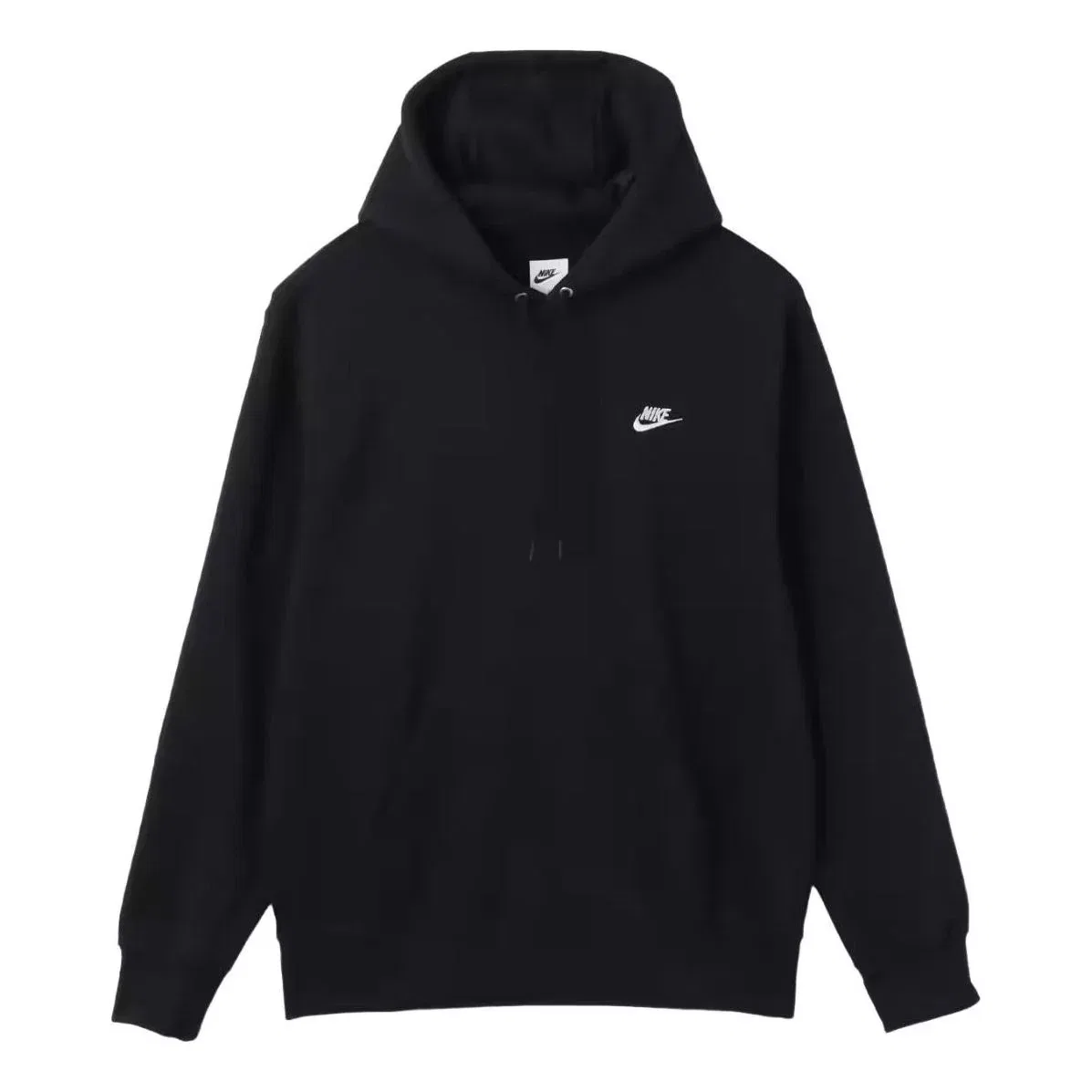 Мужское худи Club Pullover Fleece Hoodie Asia Sizing 'Black' Nike, черный