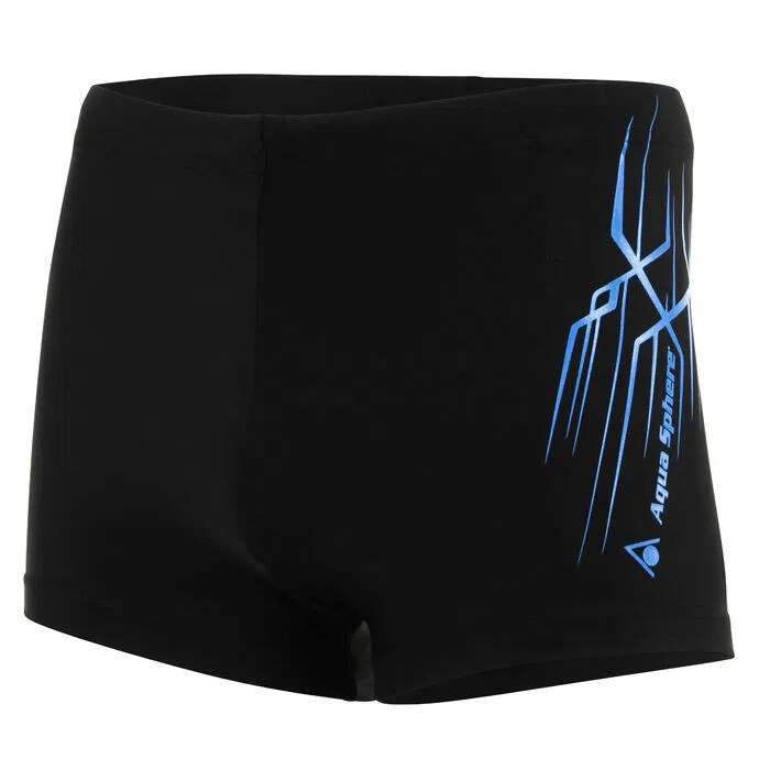 Детские плавки для мальчиков с принтом Aqua Sphere Jetco, Schwarz Blau Schwarz