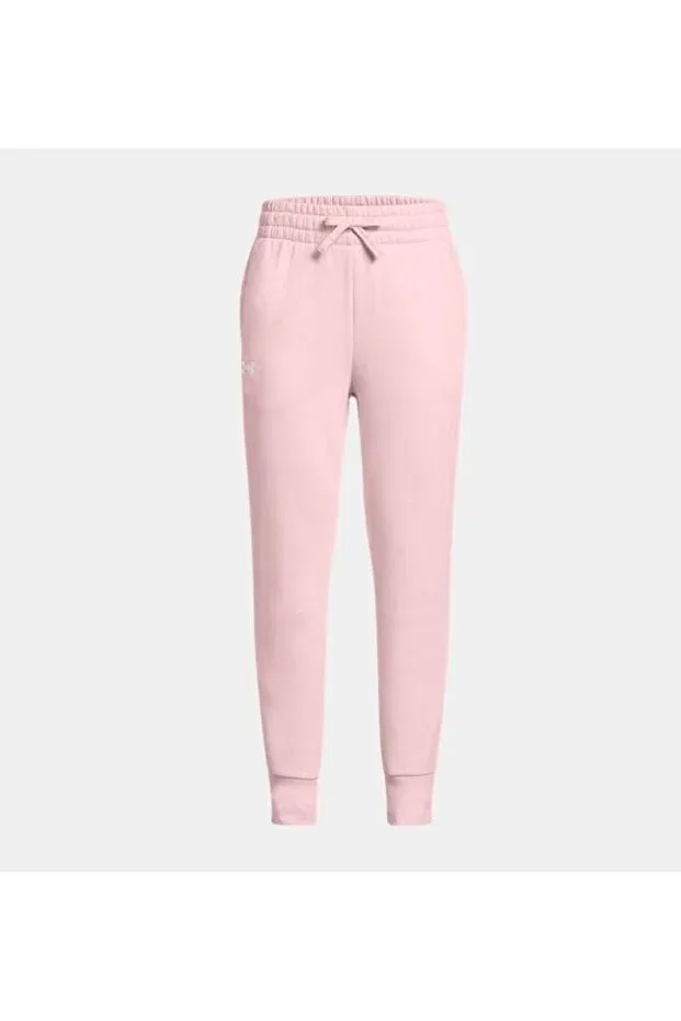 Детские спортивные штаны для девочек с принтом UA Rival Fleece Under Armour, Pink