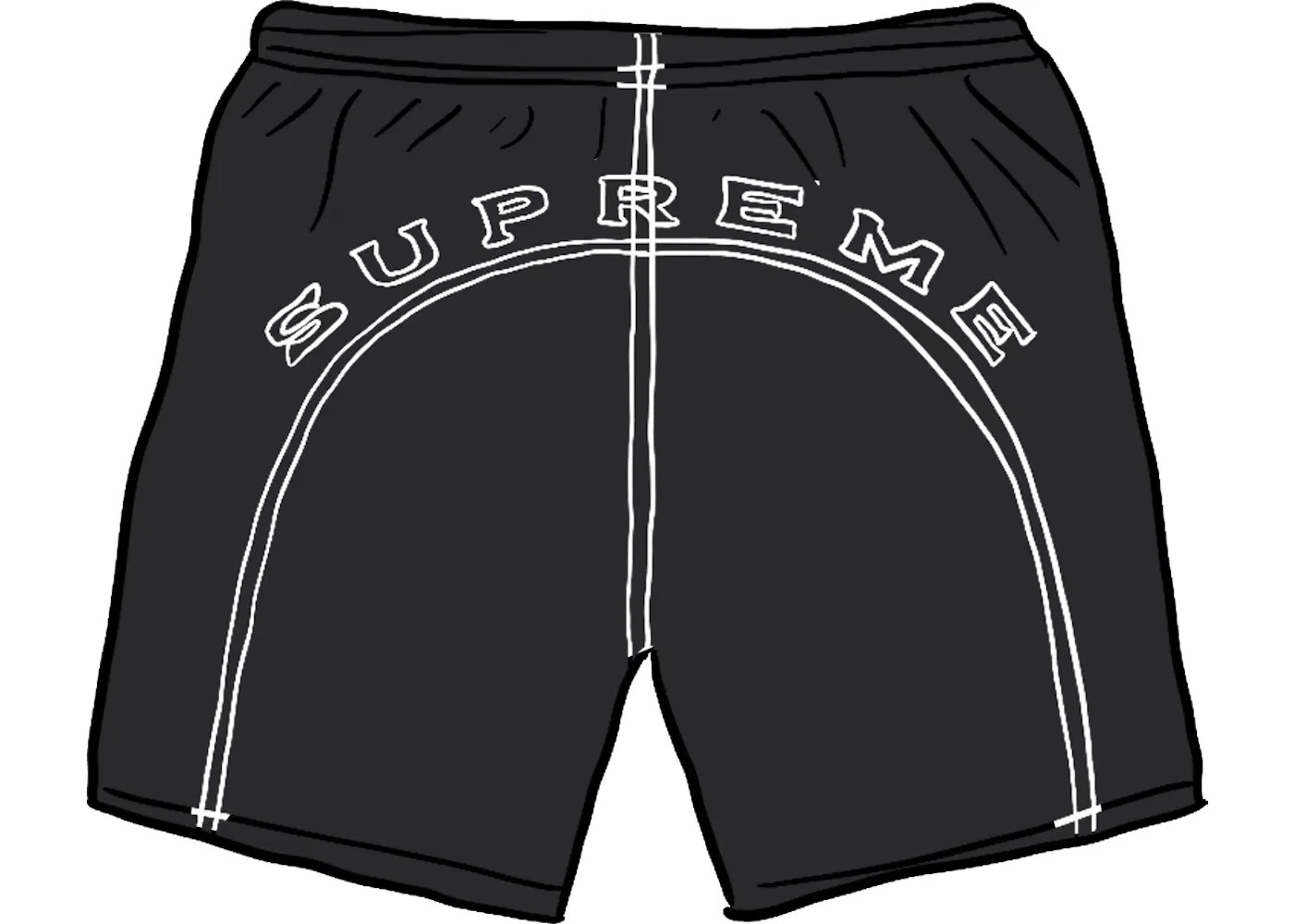 Мужские шорты с принтом Arc Logo Supreme Short (SS20), Black
