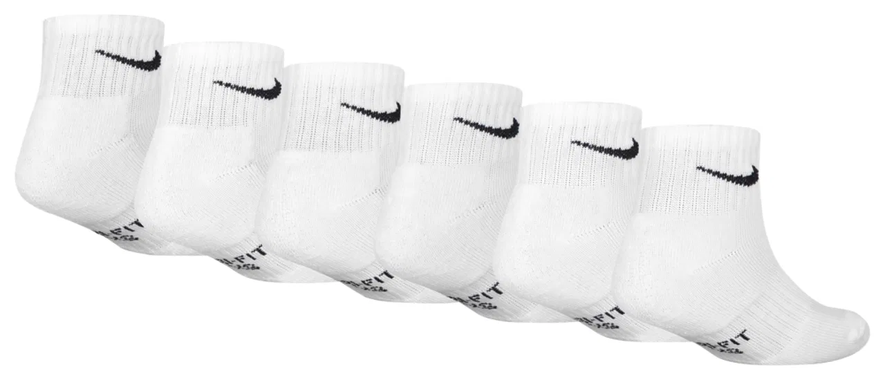 Детские носки для мальчиков, с поддержкой свода стопы, комплект из 6 пар, Nike, Black/White — фото 3