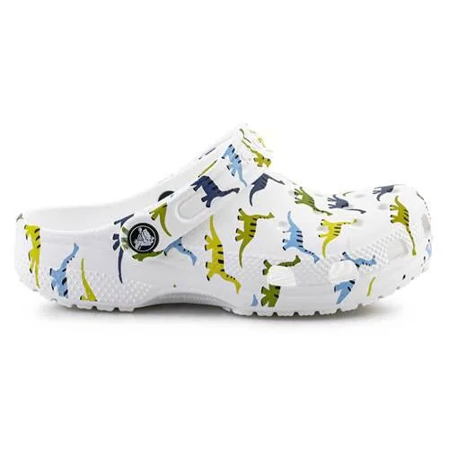 Детские шлепанцы с принтом Character Print Clog Crocs, Weiß — фото 4