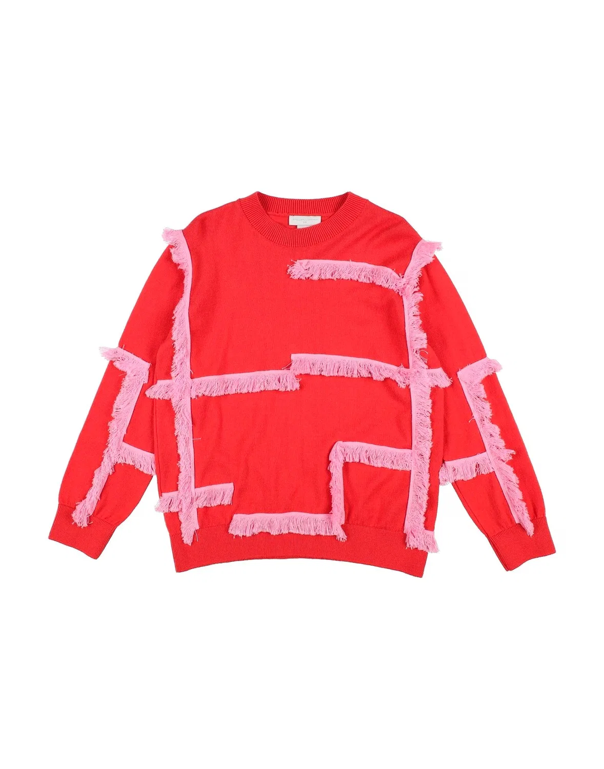 Детский джемпер для девочек с бахромой Stella Mccartney Kids, красный
