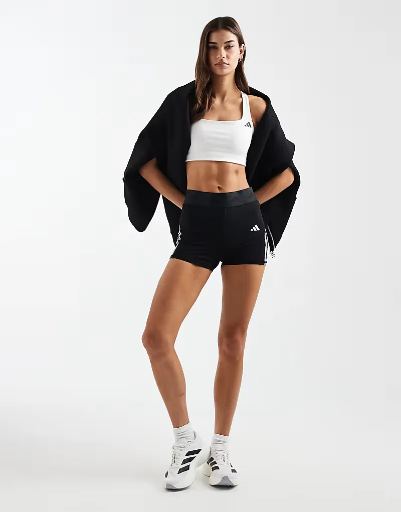 Спортивный бюстгальтер Adidas Training Optime средней поддержки, белый — фото 2