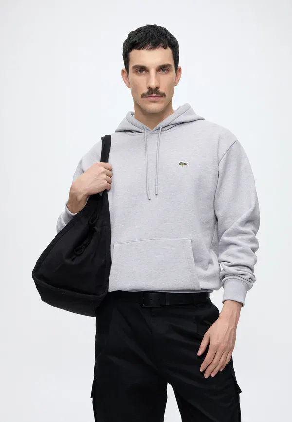 Худи Lacoste с вышивкой, серебряный — фото 4