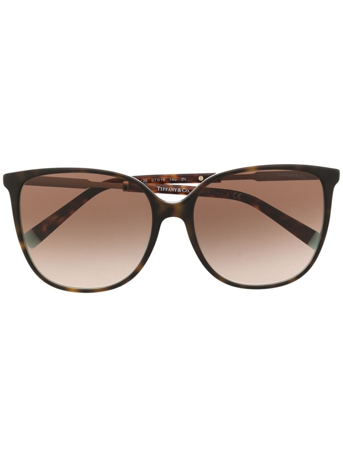 

Tiffany & Co Eyewear солнцезащитные очки в квадратной оправе, коричневый