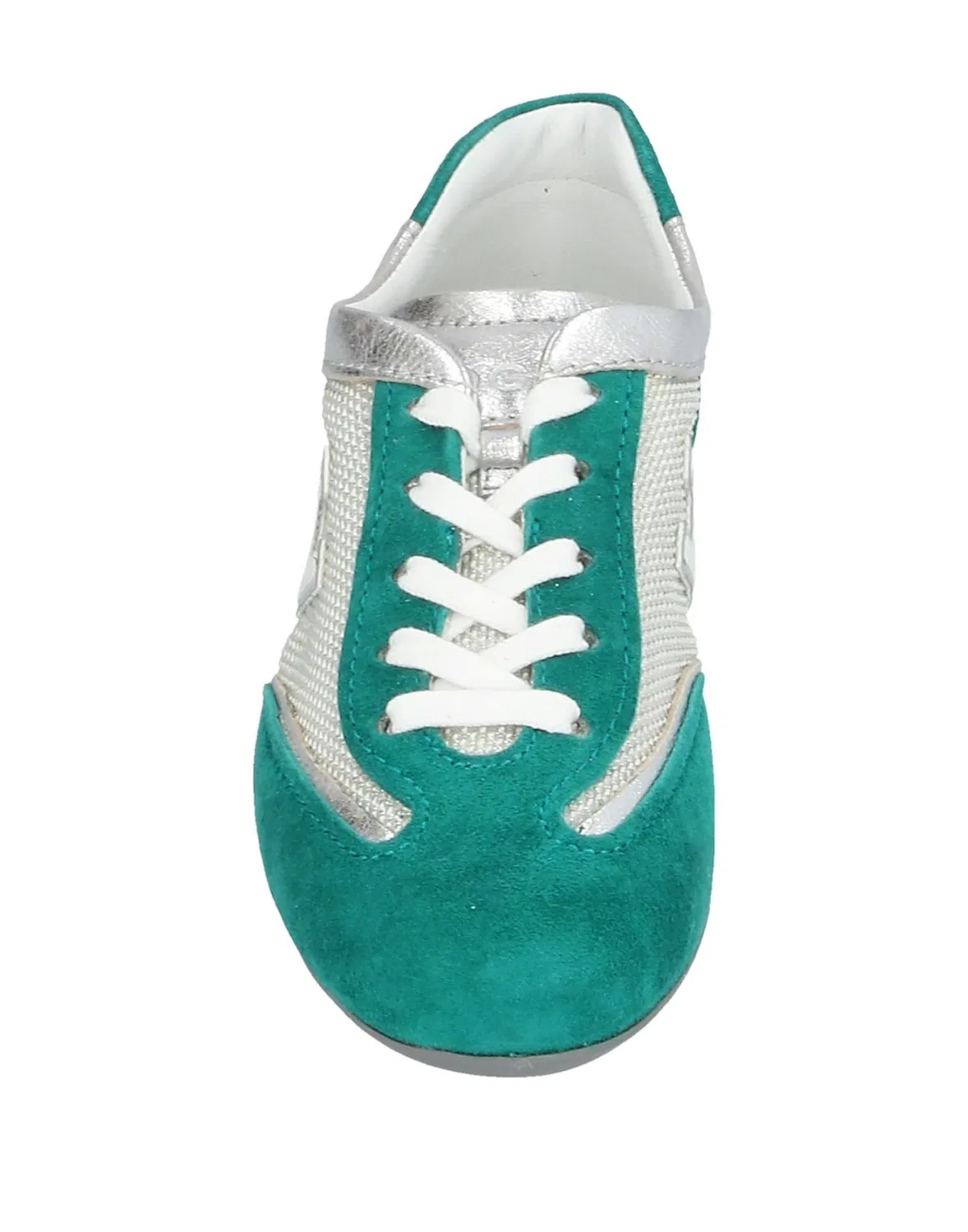 Детские кроссовки для девочек из техноткани Hogan, Emerald Green — фото 4