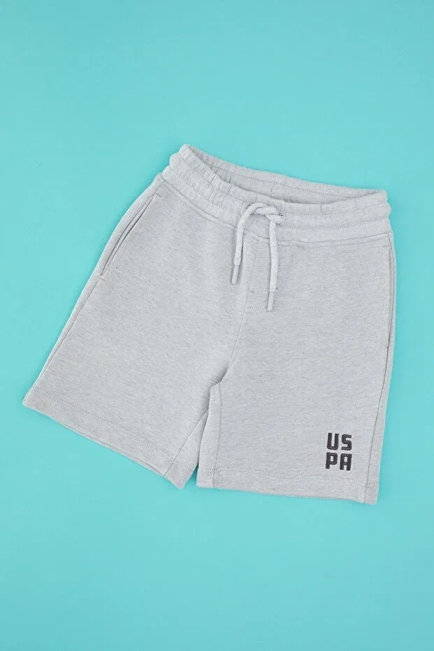 Детские шорты для мальчиков трикотажные U.S. Polo Assn., Gray Melange