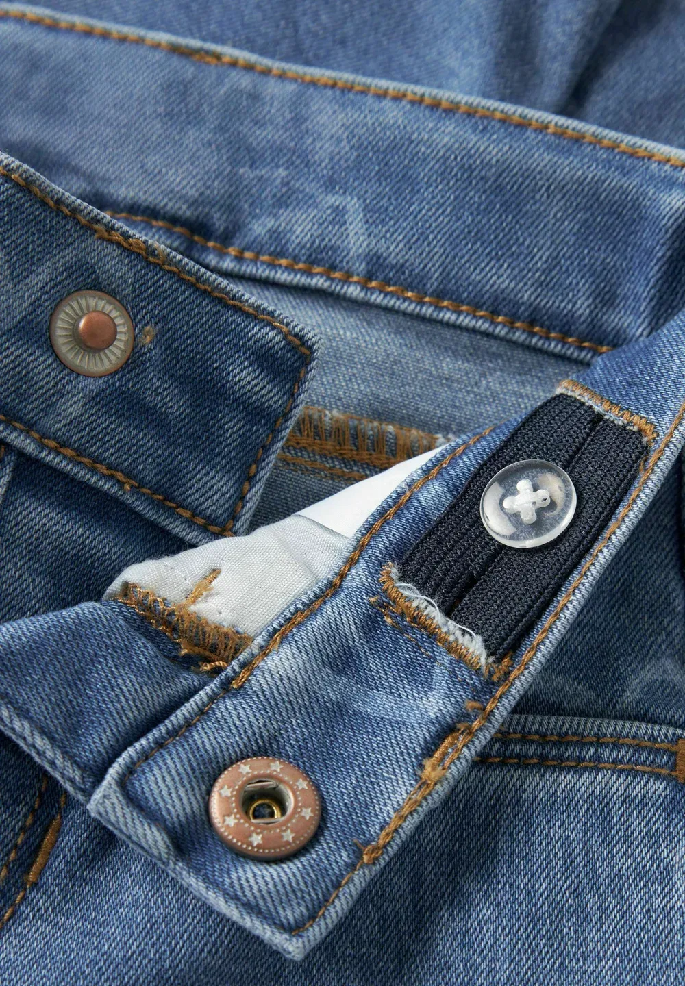 Джинсы в стиле "мамины" - прямые джинсы Name It, Medium Blue Denim — фото 3