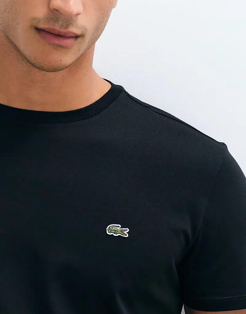 Футболка из хлопка пима Lacoste, черный — фото 2