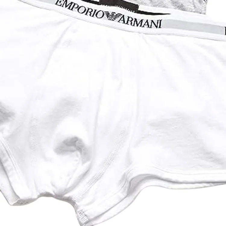 Мужские боксеры 3 шт. EMPORIO ARMANI, Black/Gray/White — фото 4