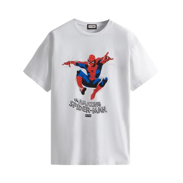 

Футболка Kith For Spider-Man Amazing For Spider-Man Tee 'White', белый