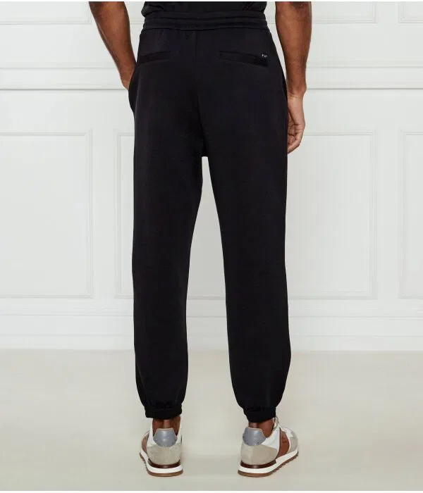 Мужские спортивные брюки из трикотажа Emporio Armani, черный — фото 3