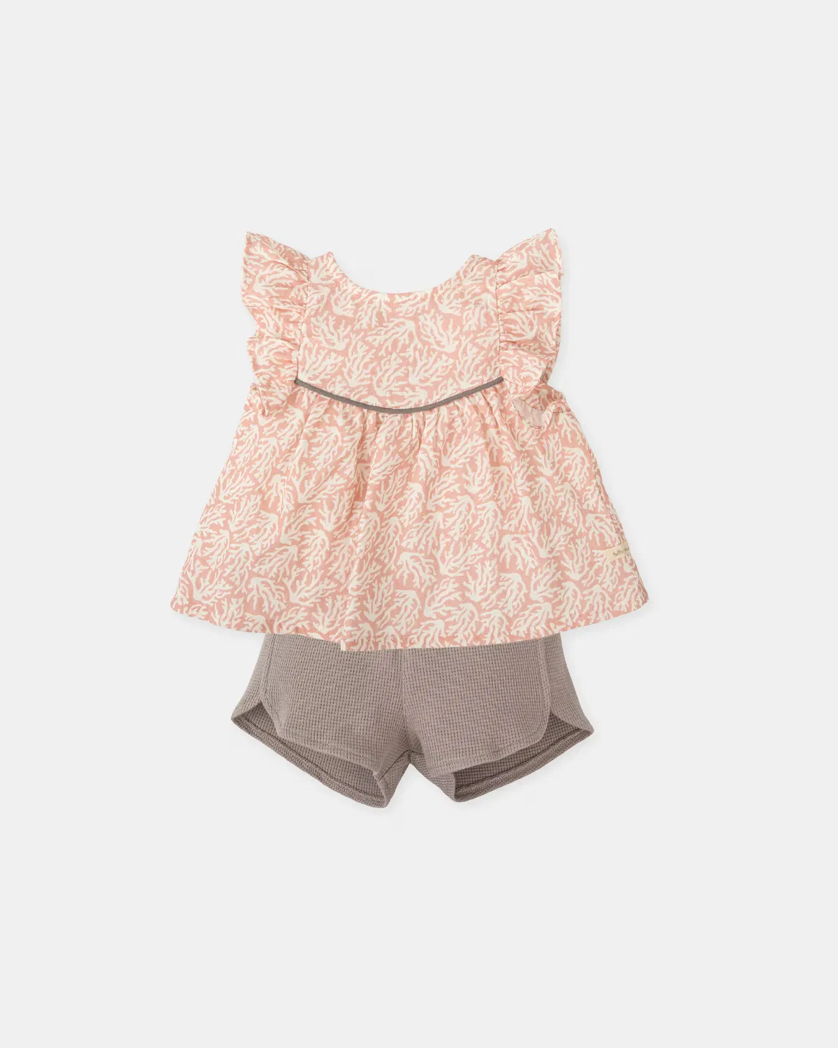 Детский комплект для девочек хлопковый Coral Tutto Piccolo, Beige