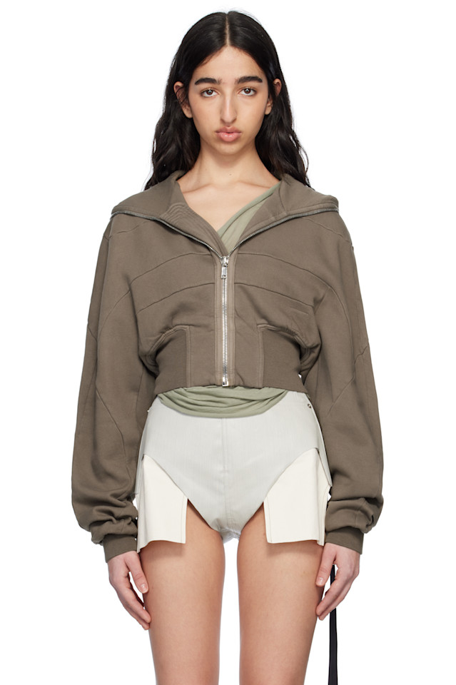 

Худи с голливудским коллажем Rick Owens Drkshdw, цвет dust