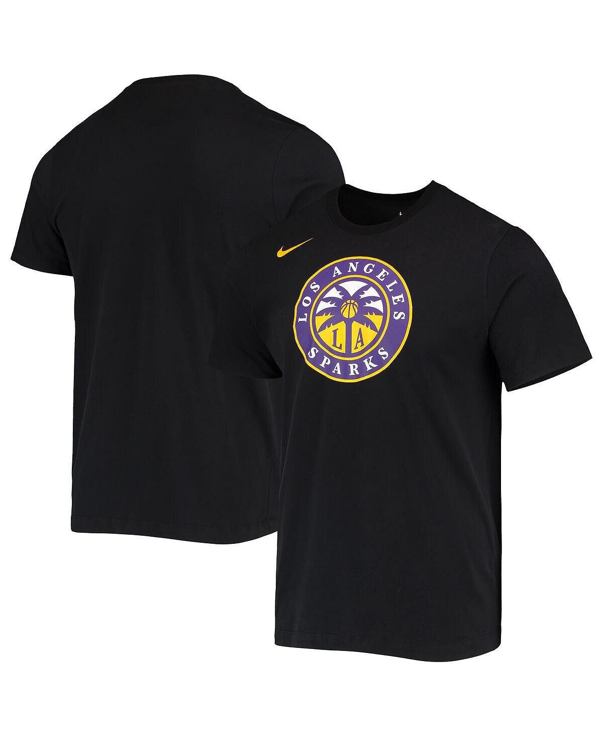 

Женская черная футболка los angeles sparks logo performance Nike, черный
