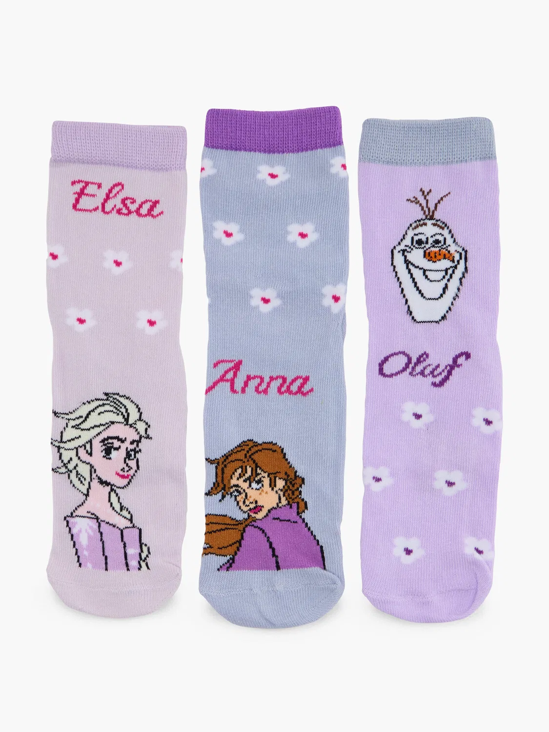 Детские носки с принтом Disney Frozen, фиолетовый