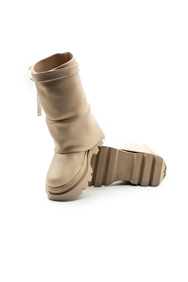 Детские ботинки для девочек на плоской подошве Parparastil, Beige
