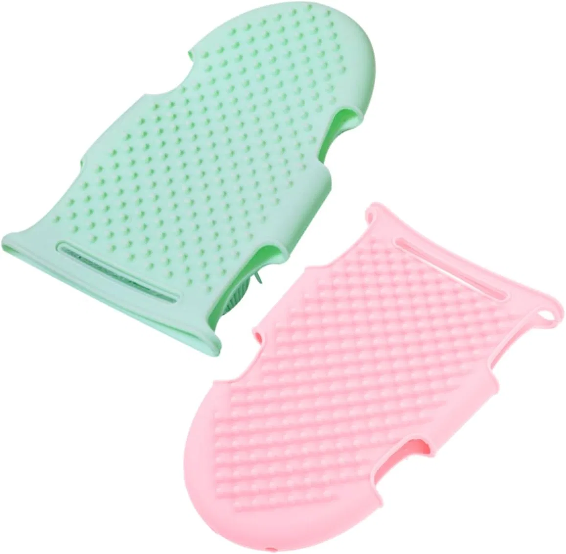 Набор скрабов для тела из 2 штук, силикон, FOMIYES, 213 г, Pink Light Green