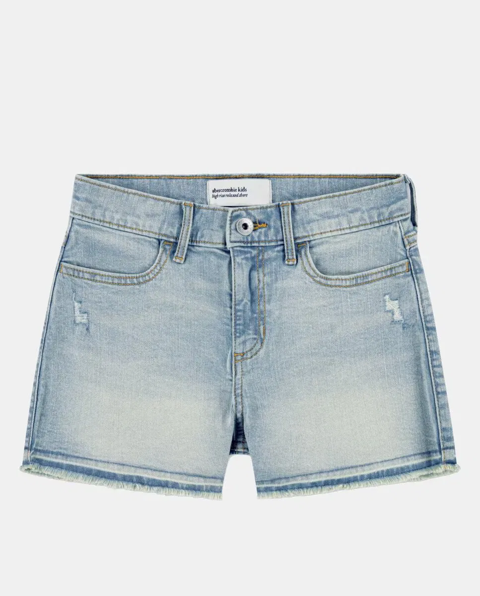 Детские шорты для девочек свободного кроя Abercrombie Kids, Azul