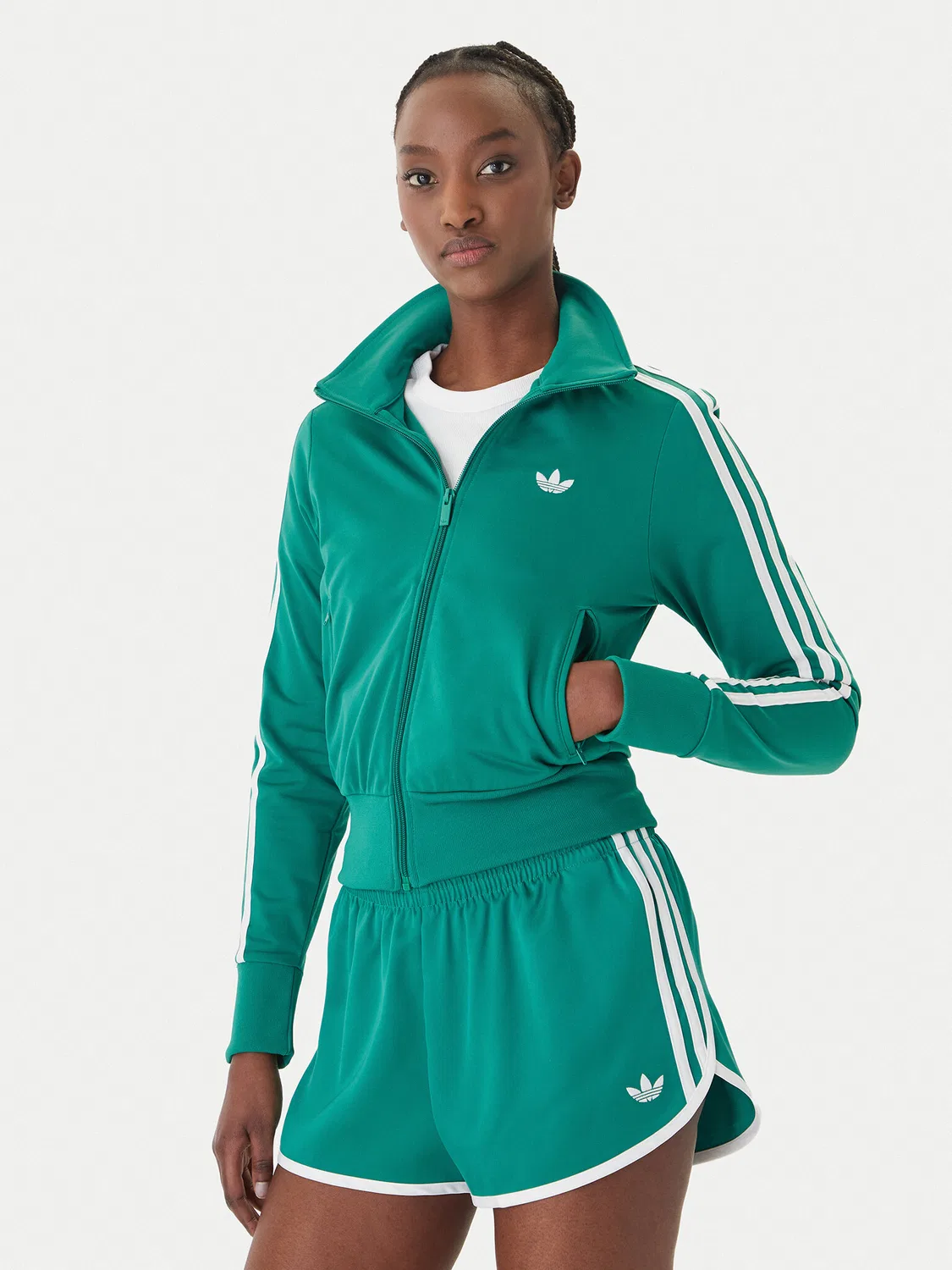 Женская толстовка стандартного кроя Firebird Classic Adidas, зеленый