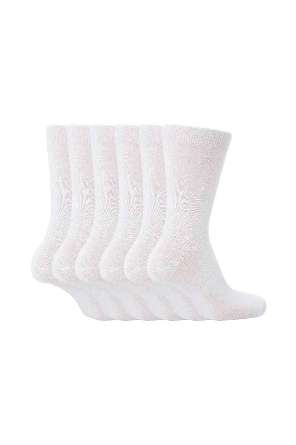 Комплект из 6 хлопковых носков Sock Snob, White