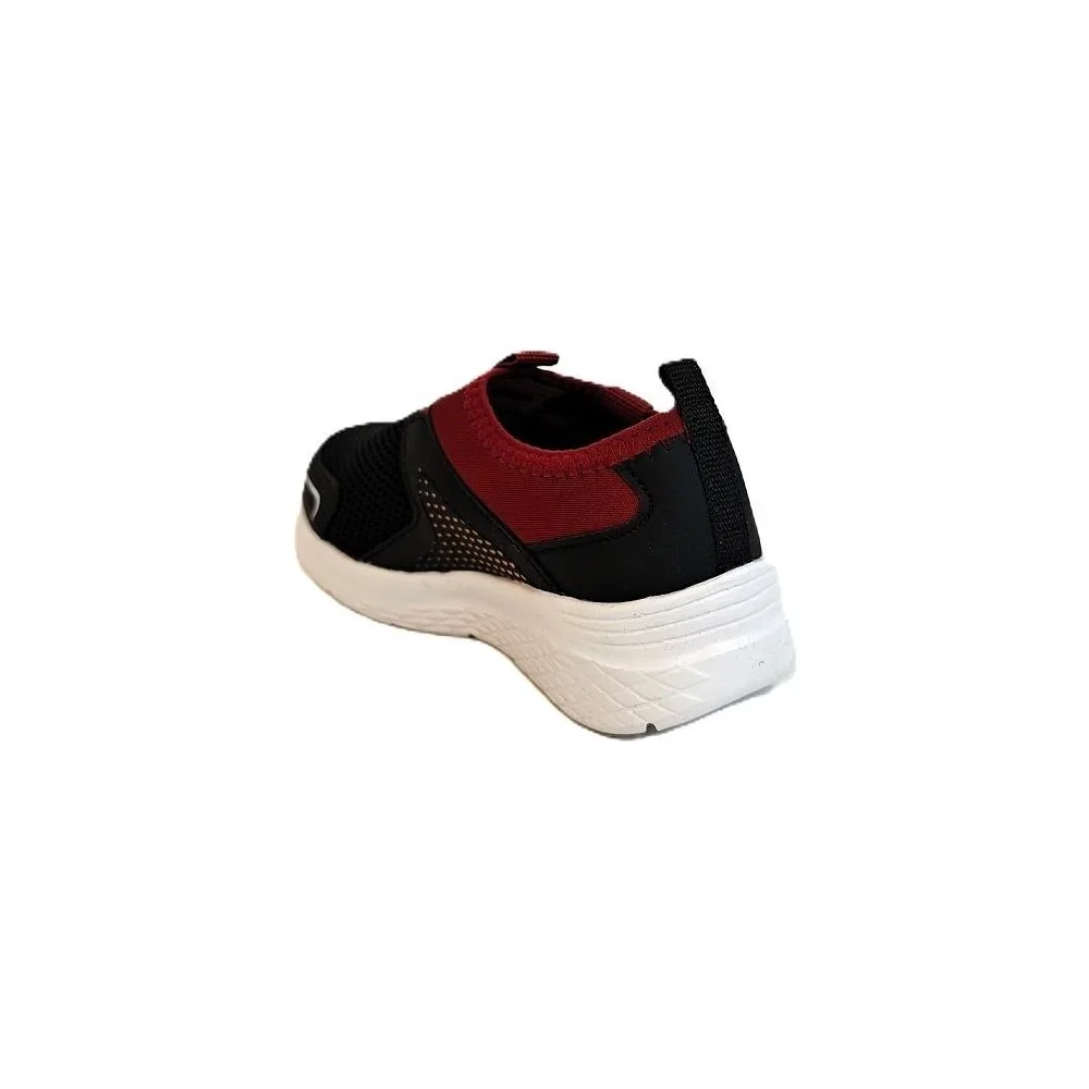 Детские спортивные кроссовки без шнурков Wester Gs Black Red Kinetix — фото 4