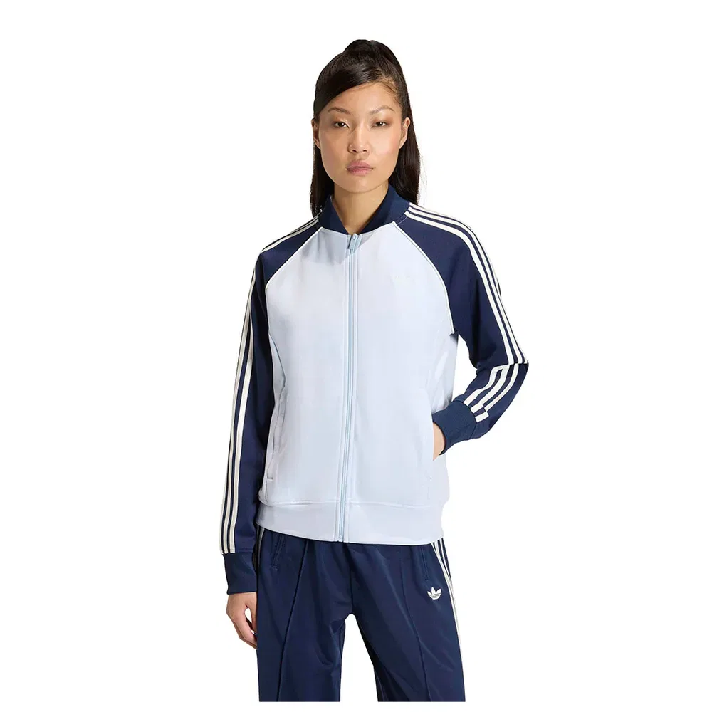 Толстовка на молнии из вельвета Adidas Originals, белый
