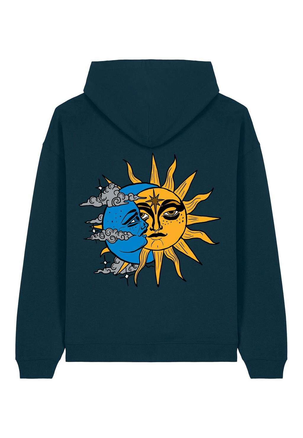 

Толстовка с капюшоном LUNAR BACK PRINT HEAVYWEIGHT - Sweatshirt Mira Paris, темно-синий