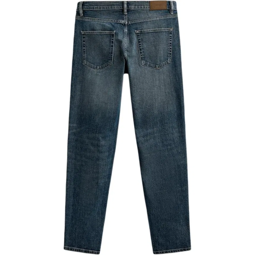 Мужские джинсы с умеренно зауженным кроем Blue ZARA, Blue — фото 3