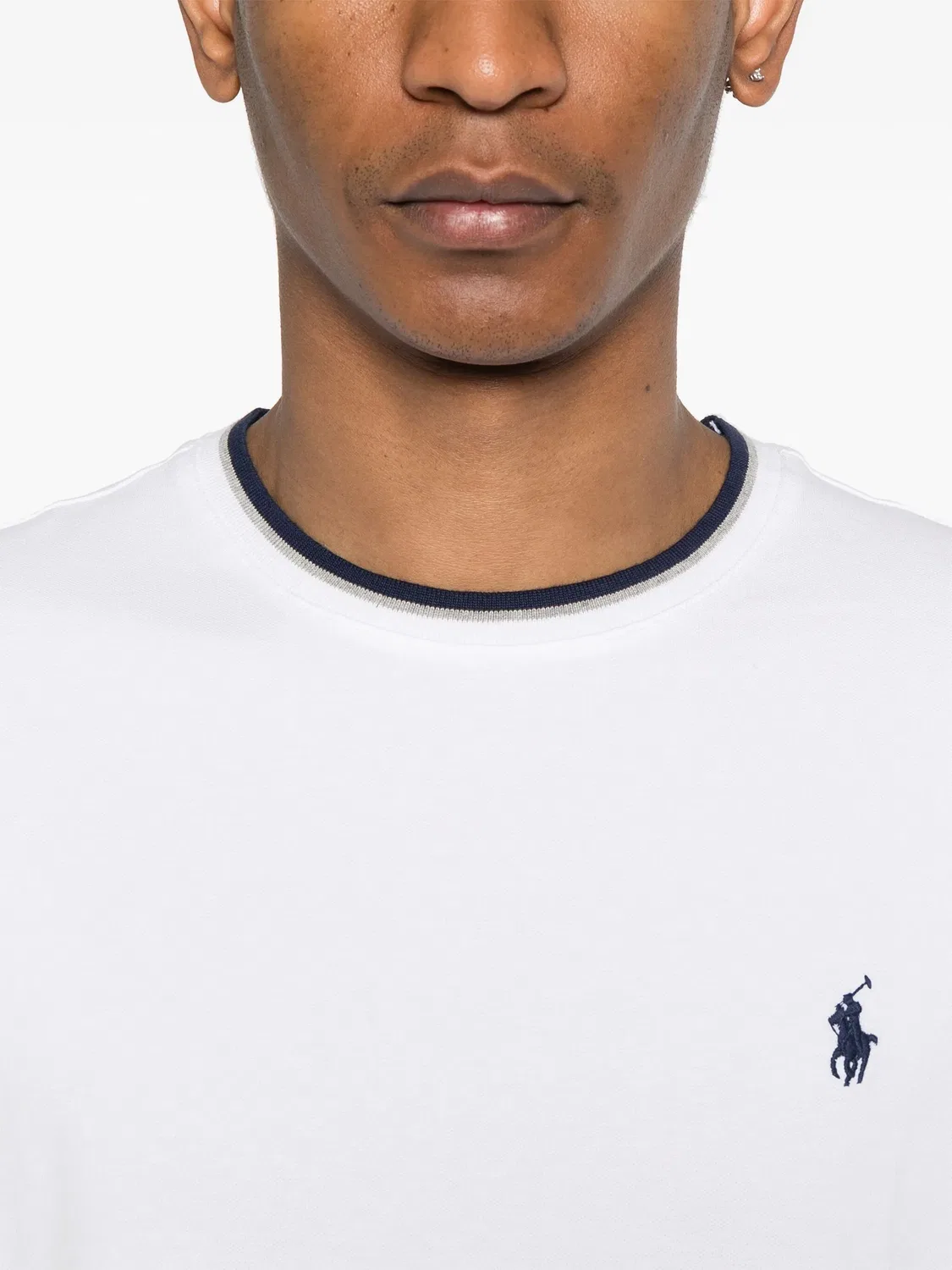 Футболка из стрейчевого хлопка Polo Ralph Lauren, белый — фото 2