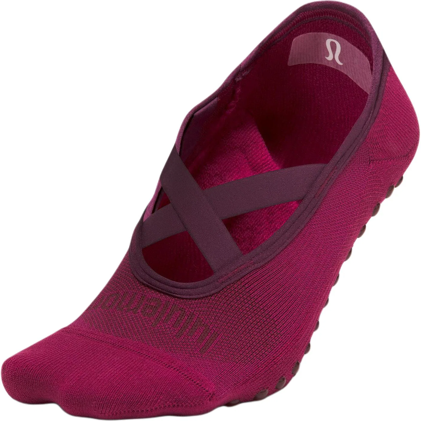 Детские носки короткие Lululemon SS25, Heat Berry Purple/RARV