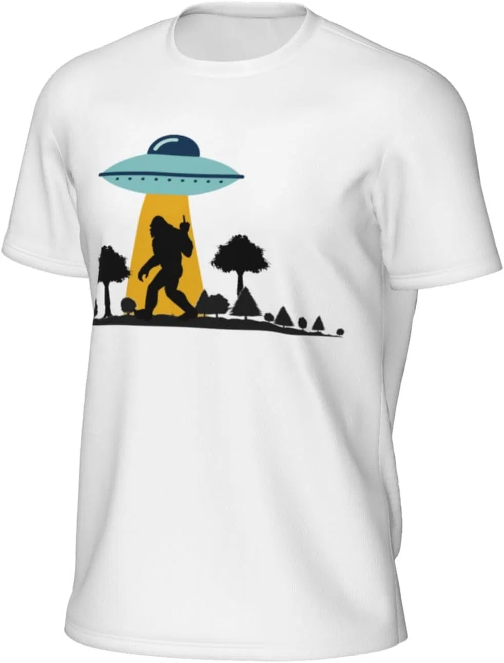 Мужская быстросохнущая футболка из сетки, Sasquatch UFO Bigfoot