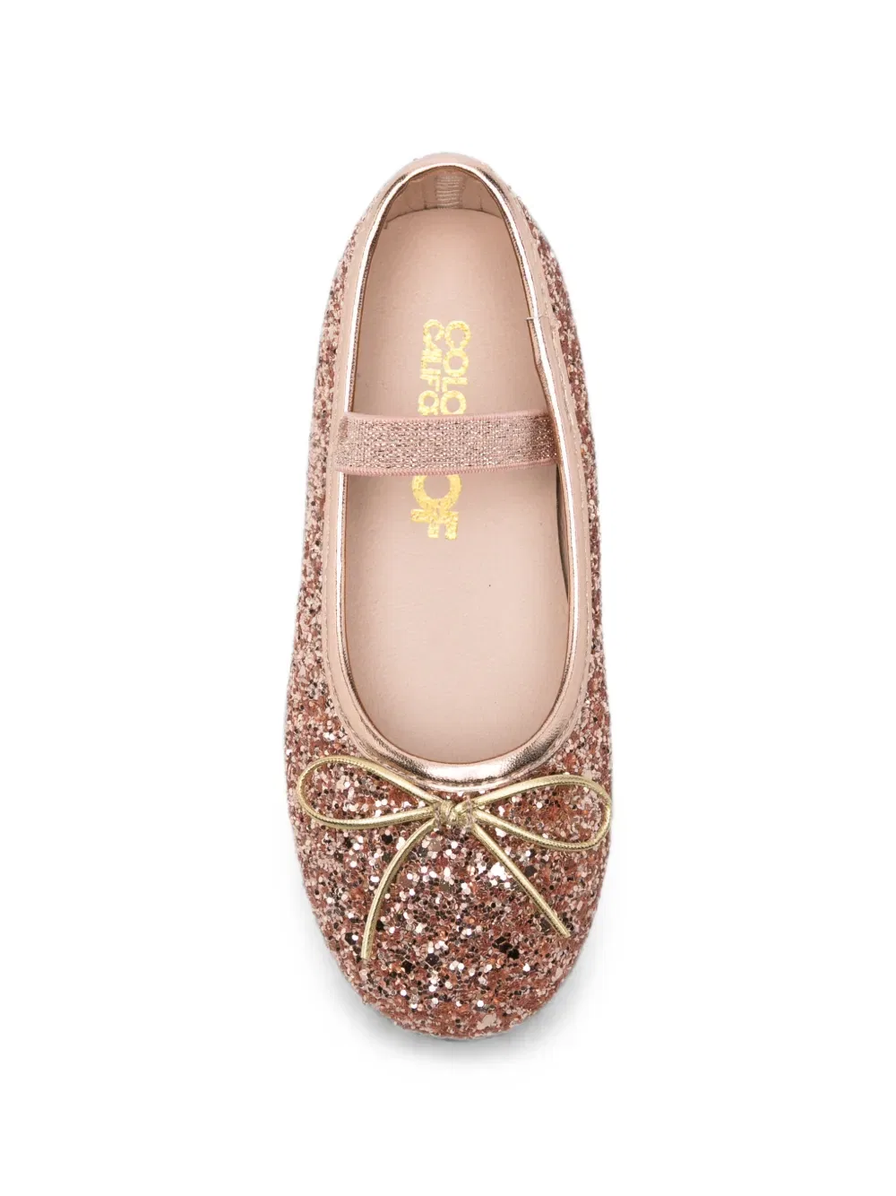 Балетки Glitter Colors Of California, цвет Rose Gold — фото 3