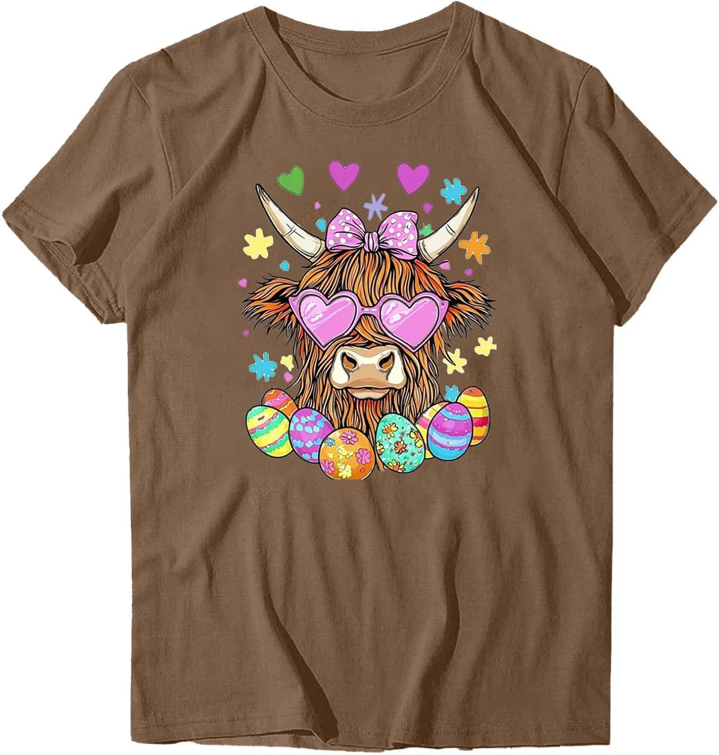 Женская футболка с пасхальным дизайном Graphic Print, Brown