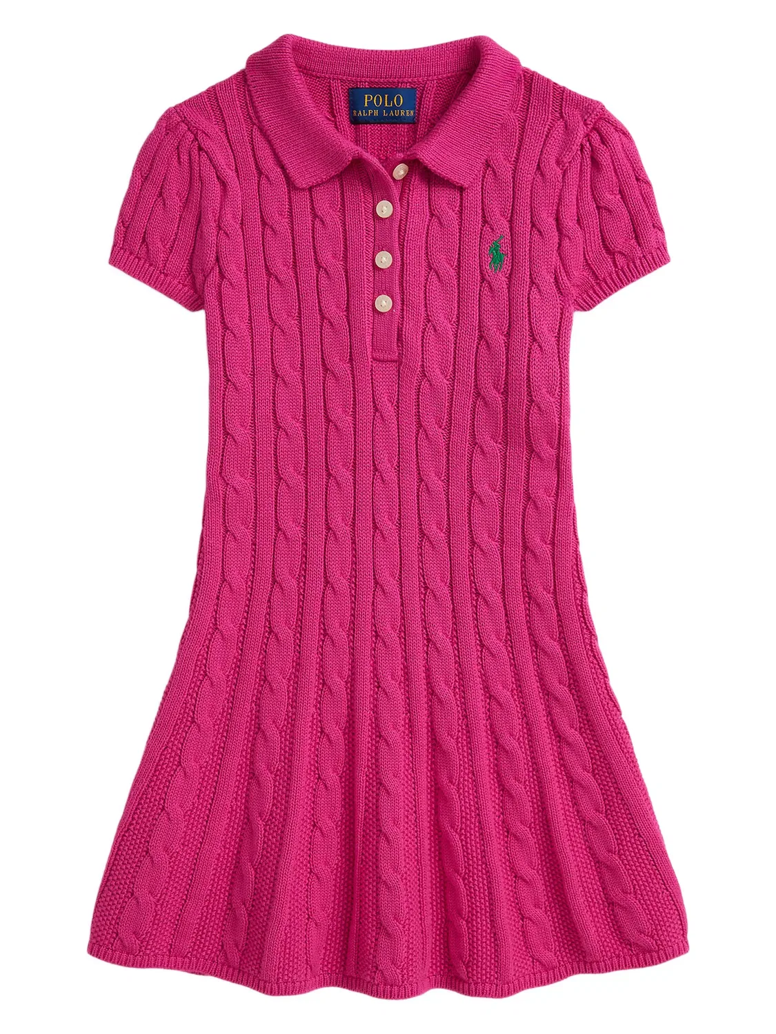 Вязаное платье розовое Polo Ralph Lauren, розовый