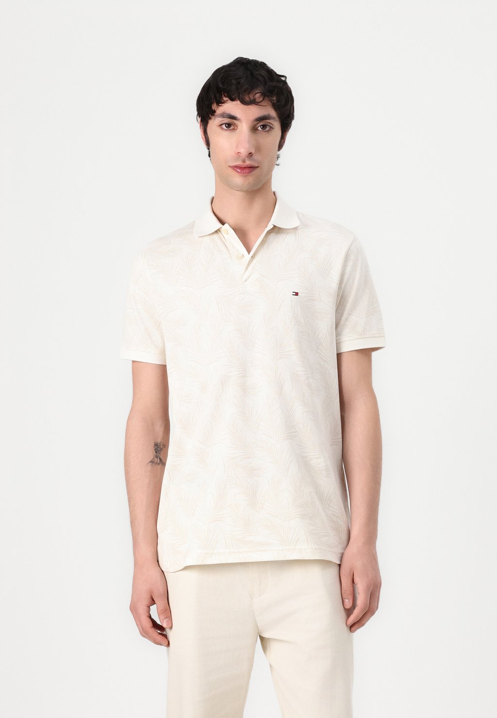 

Рубашка поло LEAF Tommy Hilfiger, кремовый