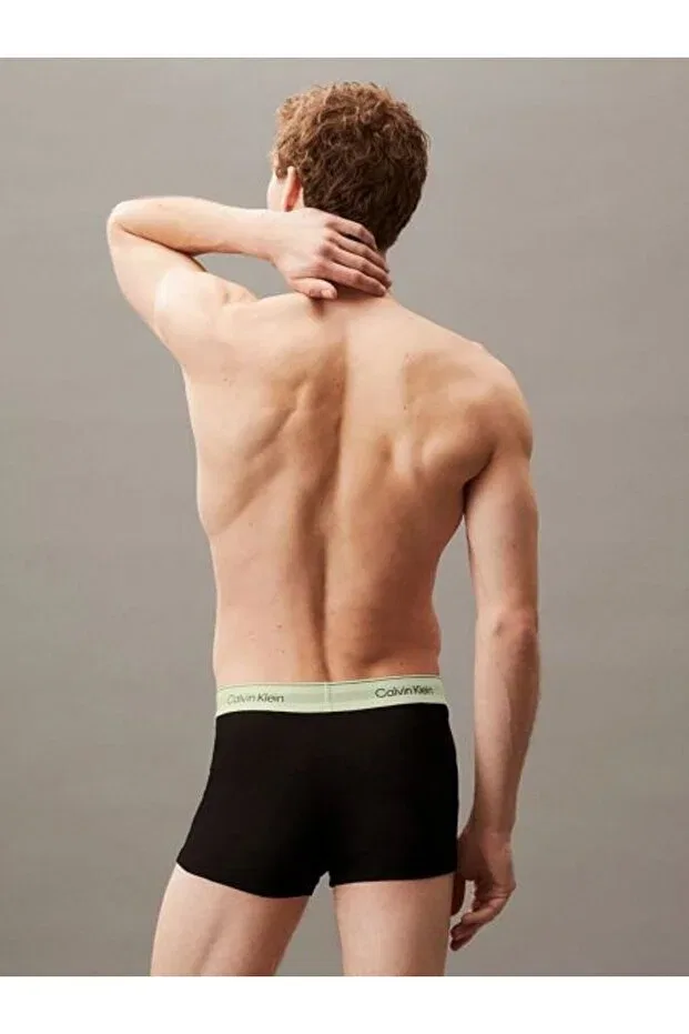 Мужские трусы-боксеры 3-шт Trunk Calvin Klein, B-White, Beau Blue, Leafy Fun Wbs — фото 3