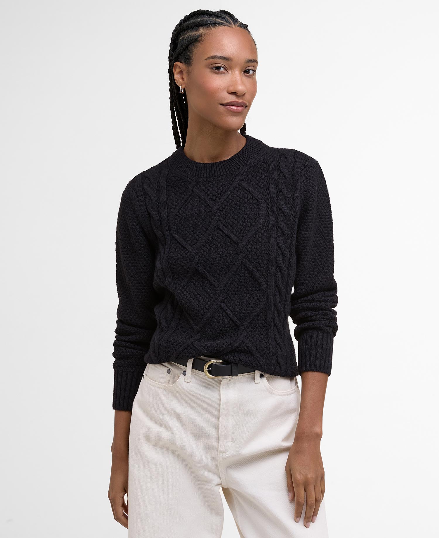 

Джемпер Barbour Burne Argyle Crew Neck, черный